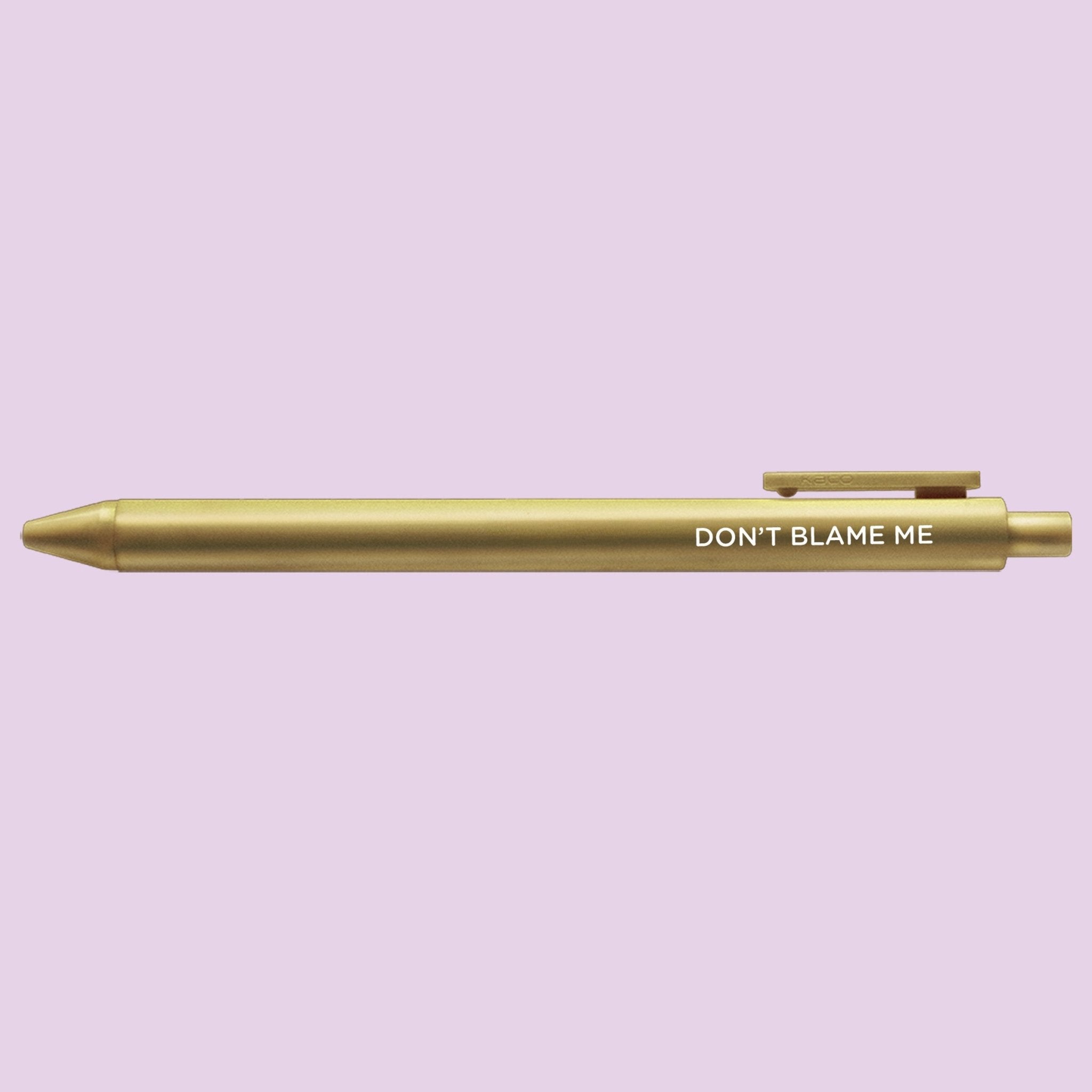 Don't Blame Me jotter gel pen - MangoIllustrated - Pens