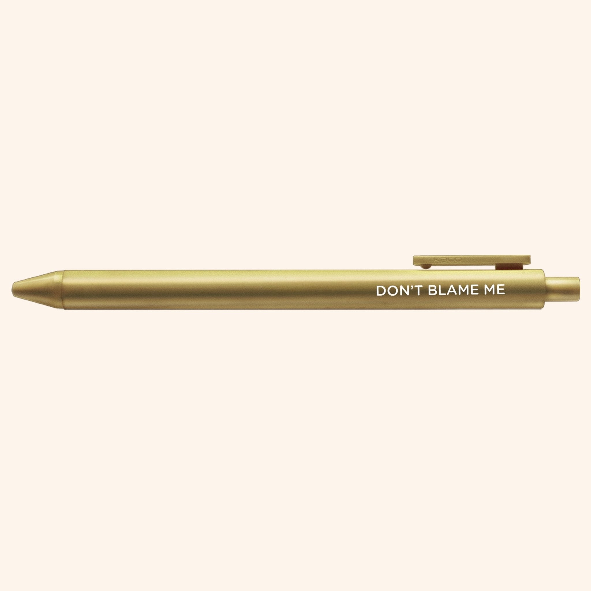 Don't Blame Me jotter gel pen - MangoIllustrated - Pens