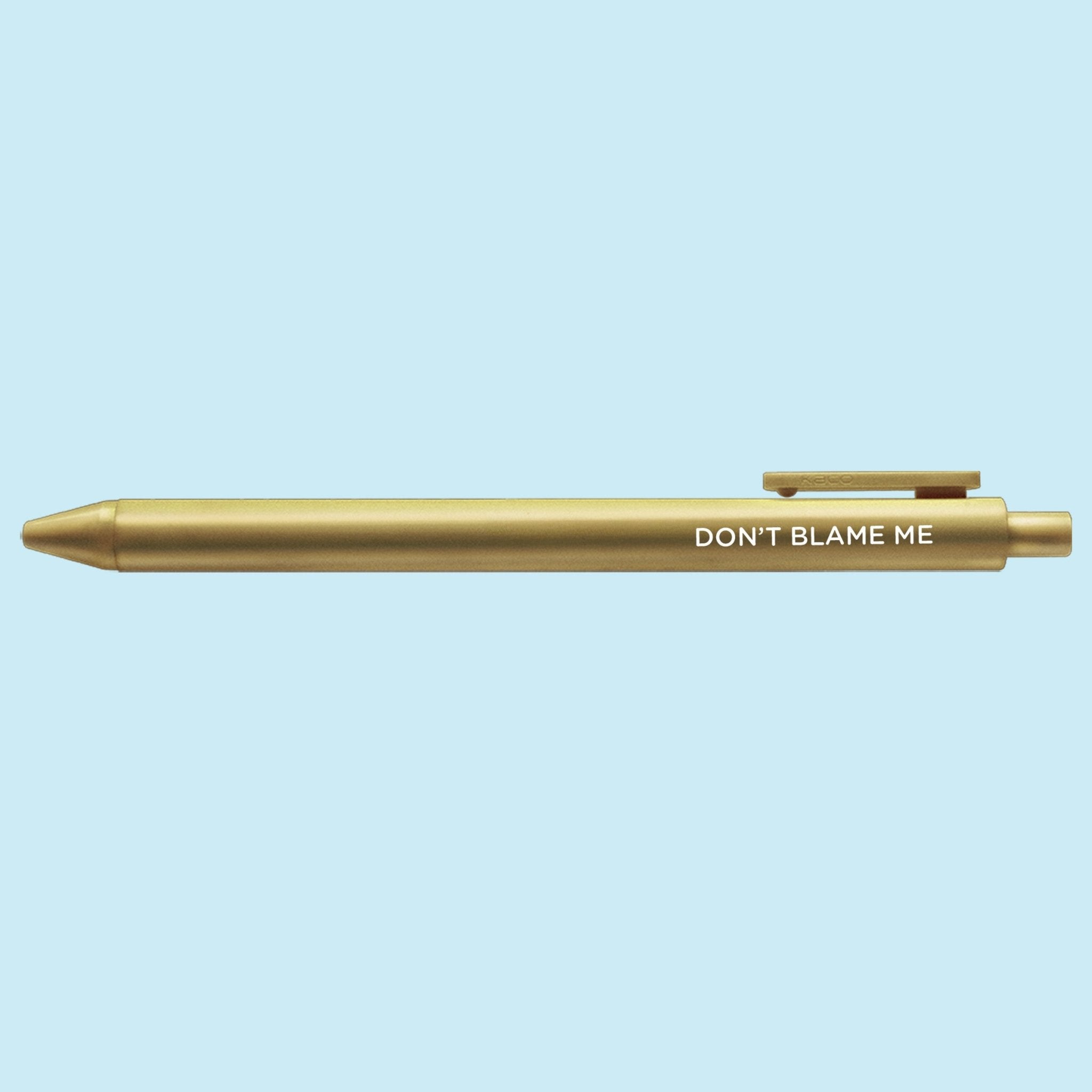 Don't Blame Me jotter gel pen - MangoIllustrated - Pens