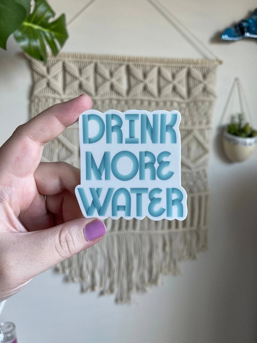 Drink more water sticker - MangoIllustrated - Sticker