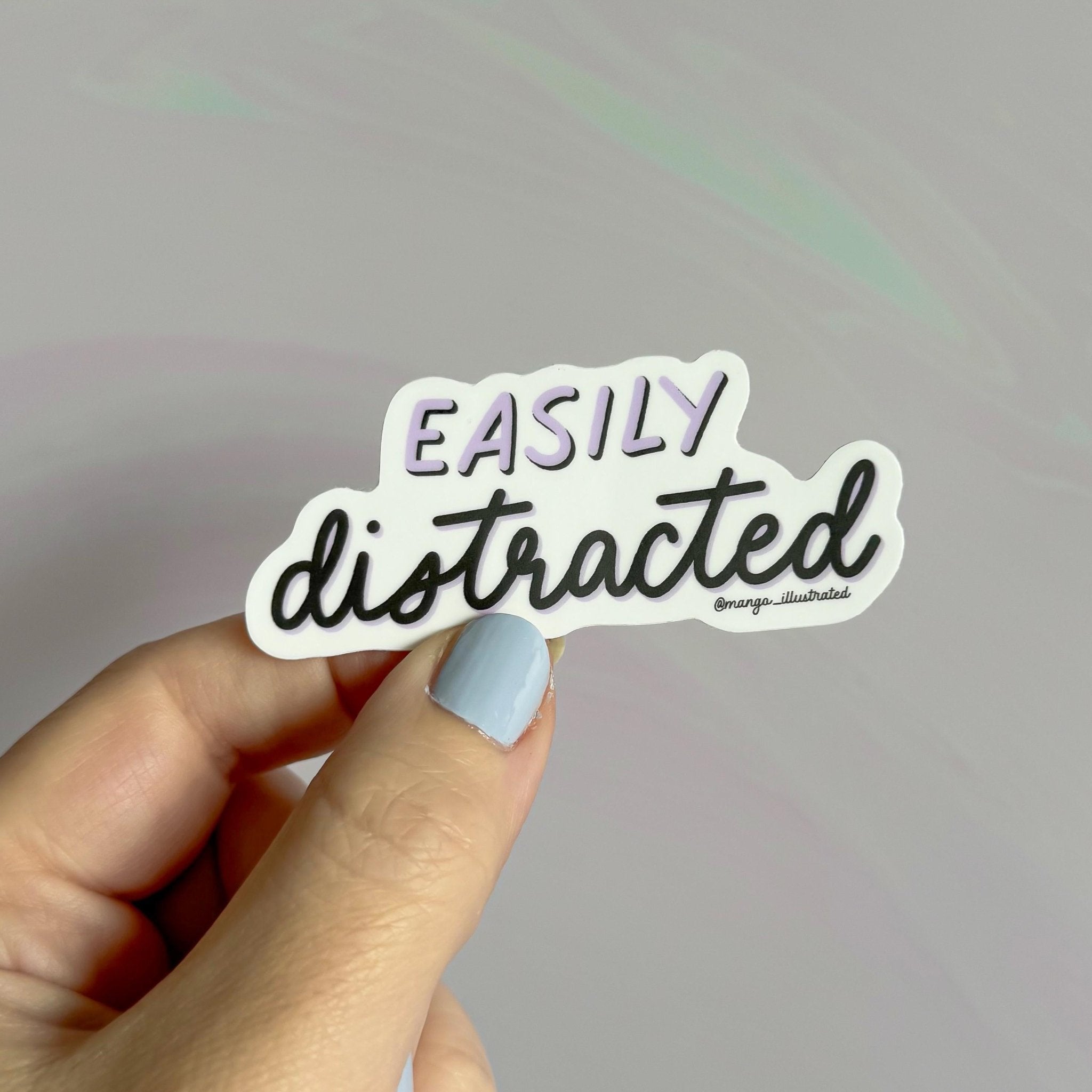 Easily distracted sticker - MangoIllustrated - Sticker