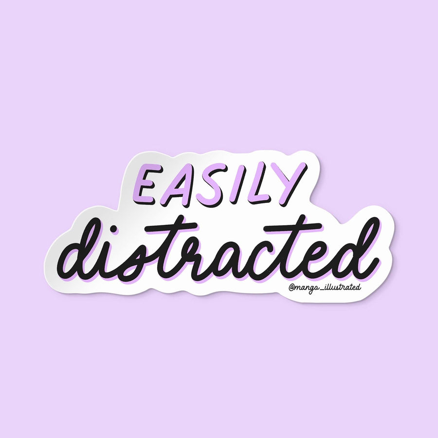 Easily distracted sticker - MangoIllustrated - Sticker