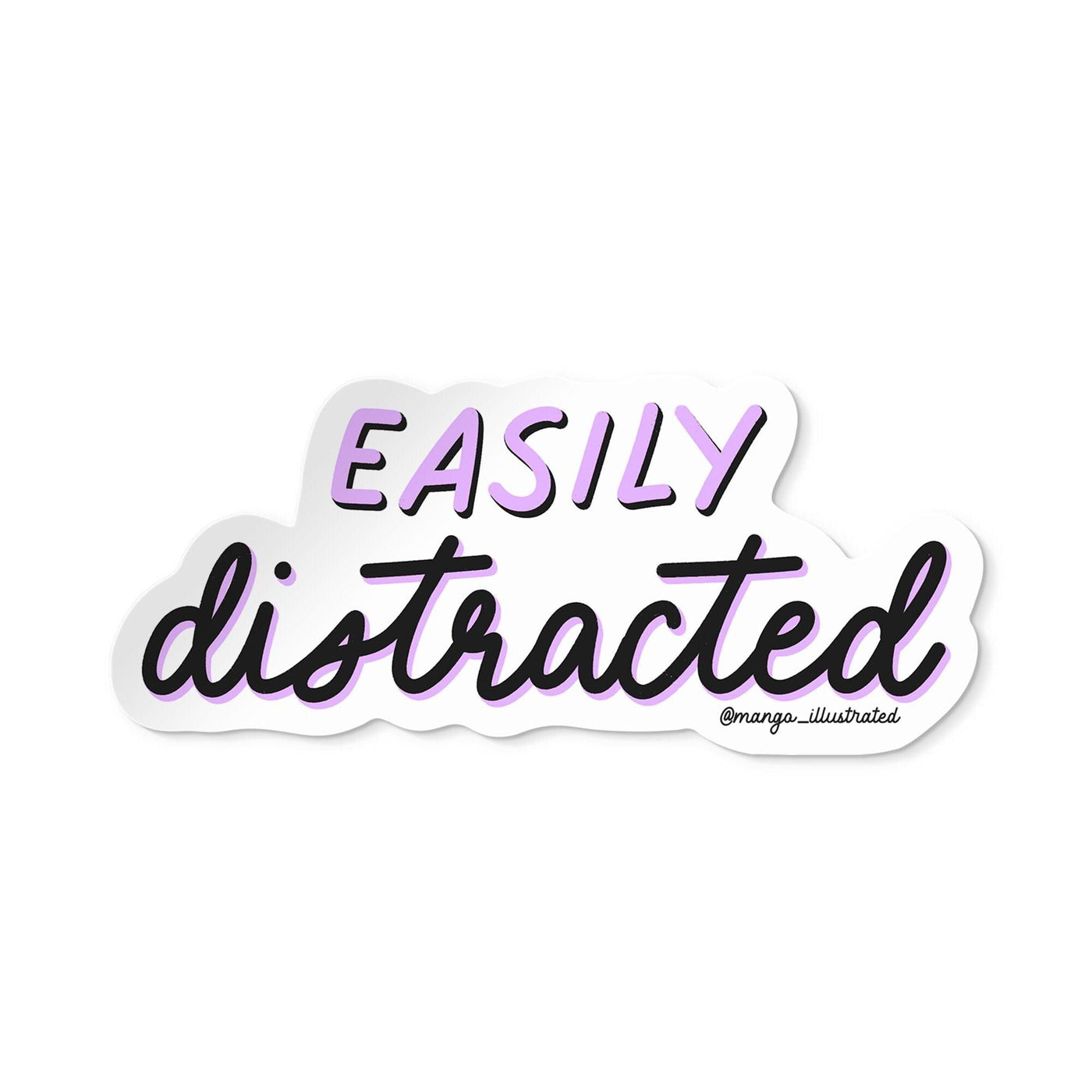 Easily distracted sticker - MangoIllustrated - Sticker