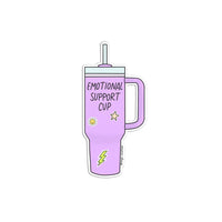 Emotional support cup sticker - MangoIllustrated - Sticker