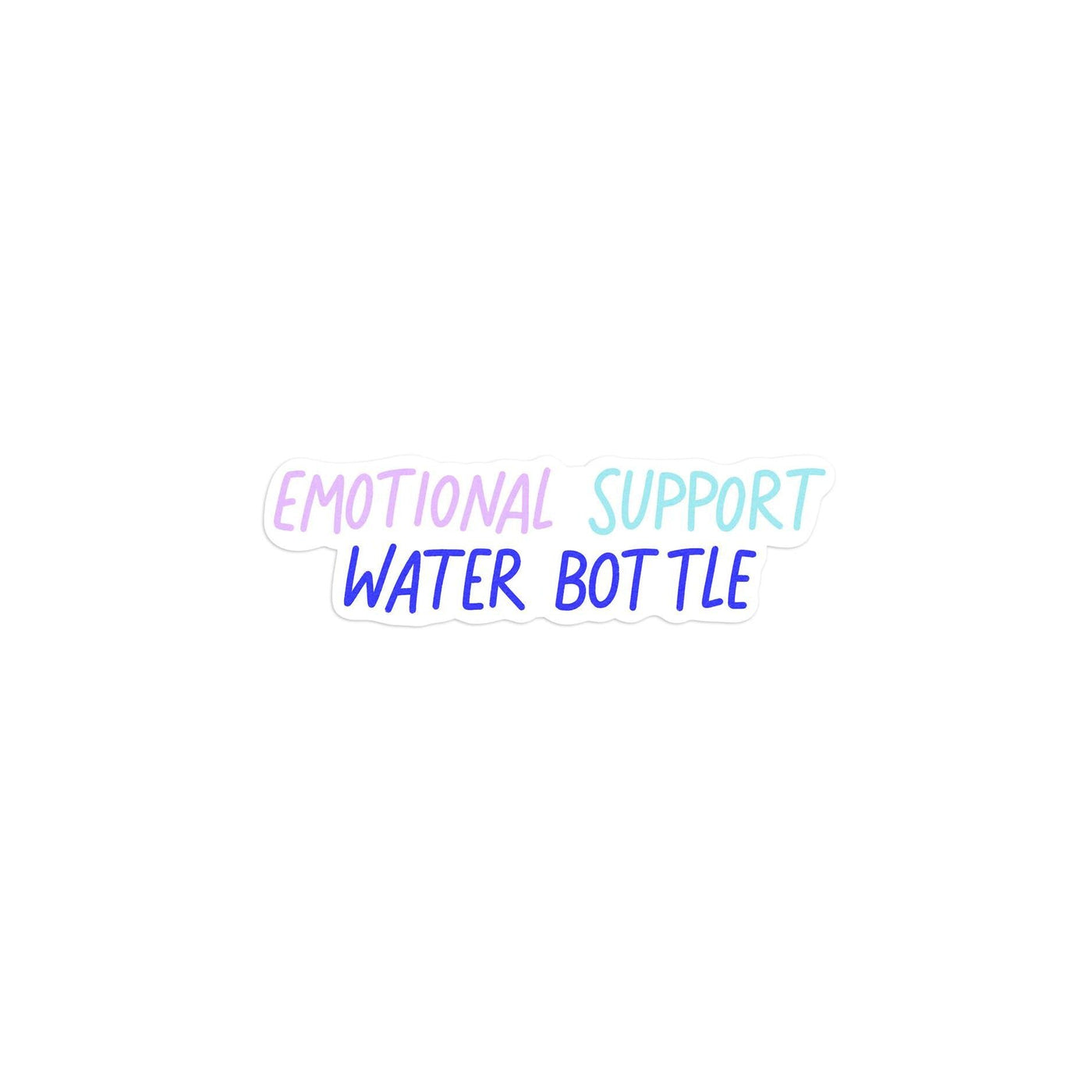 Emotional support water bottle sticker - MangoIllustrated - Sticker