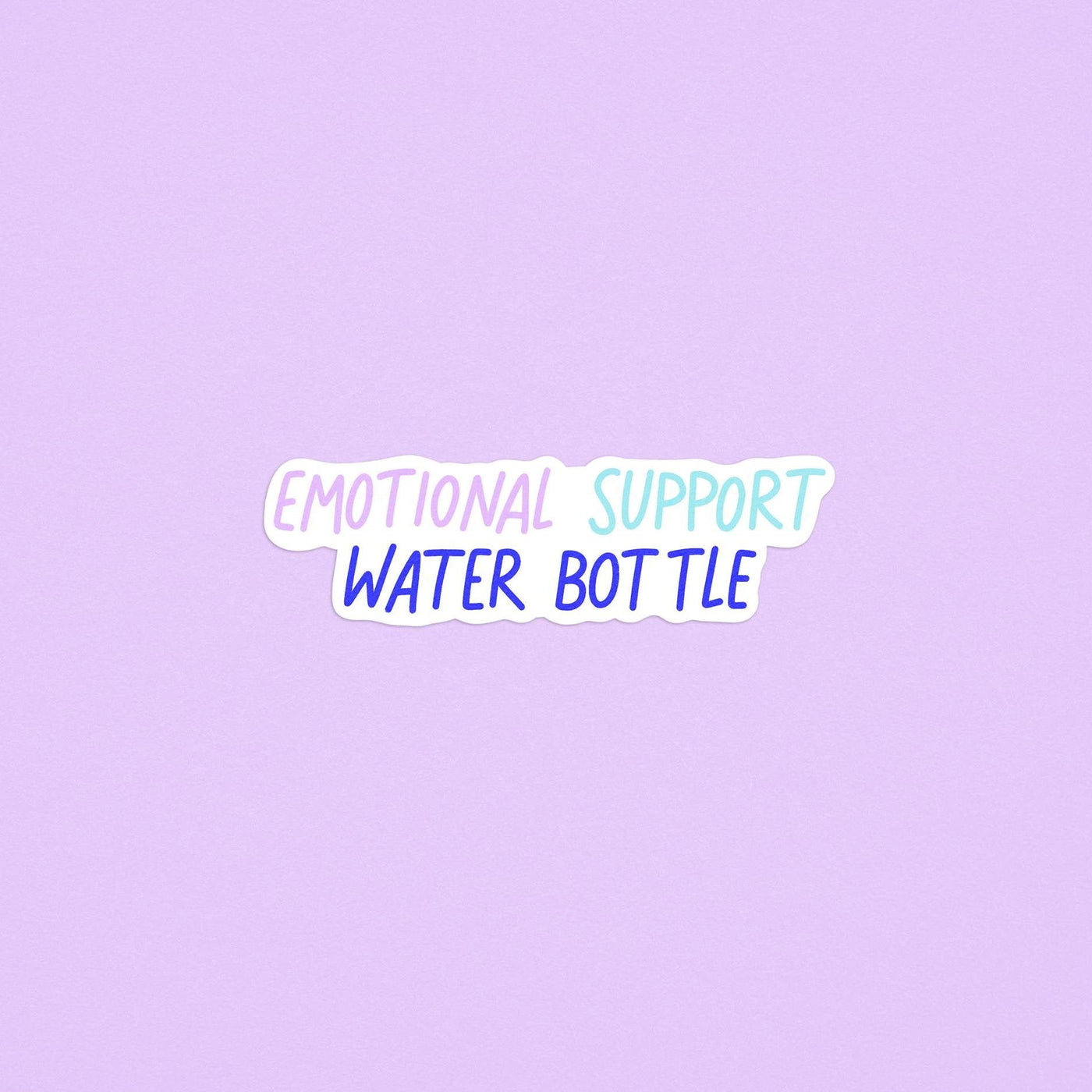 Emotional support water bottle sticker - MangoIllustrated - Sticker