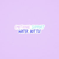 Emotional support water bottle sticker - MangoIllustrated - Sticker