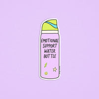 Emotional support water bottle sticker - MangoIllustrated - Sticker