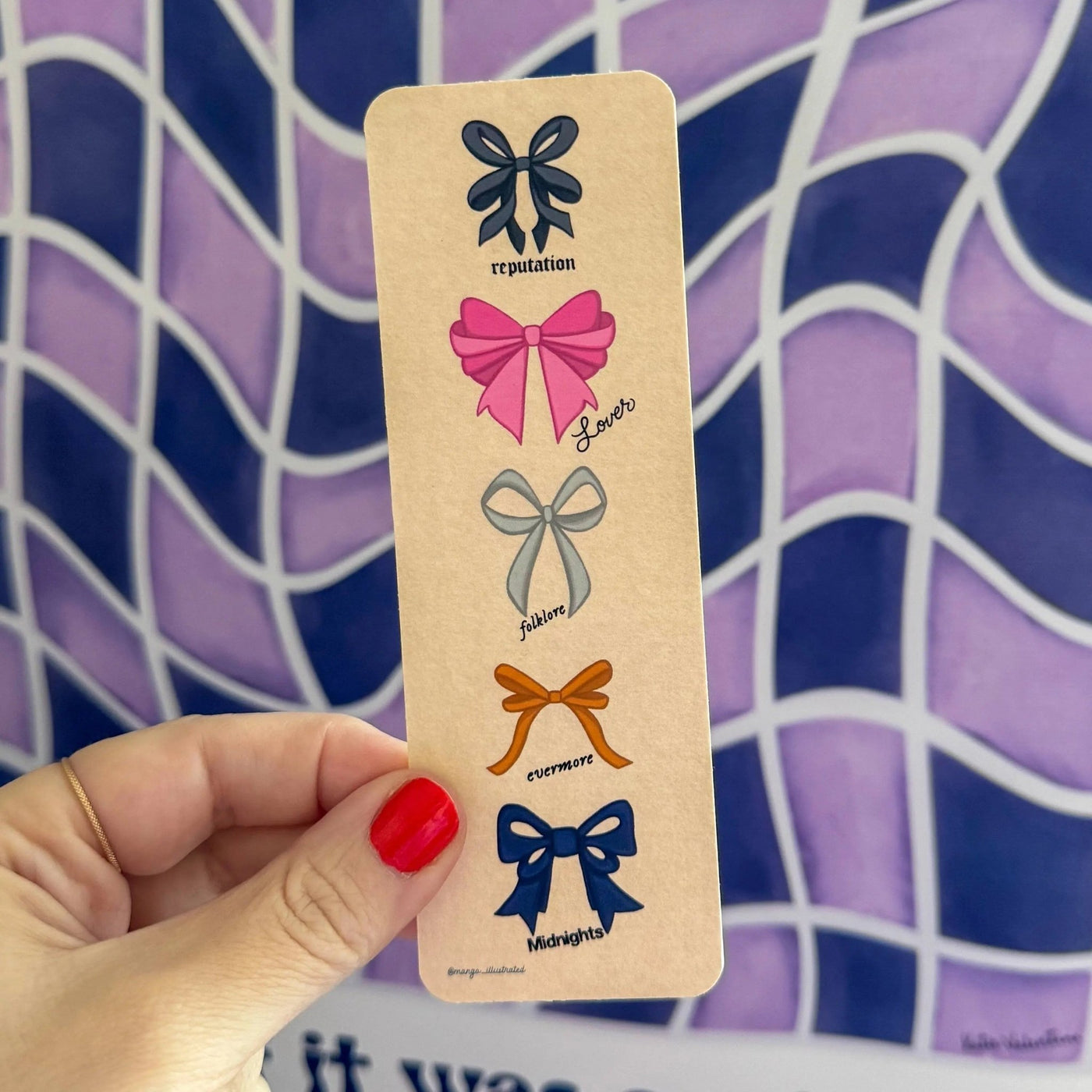 Eras Bows bookmark - MangoIllustrated - Bookmarks