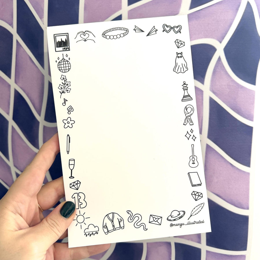 Eras doodles color - in notepad - MangoIllustrated - Notepad