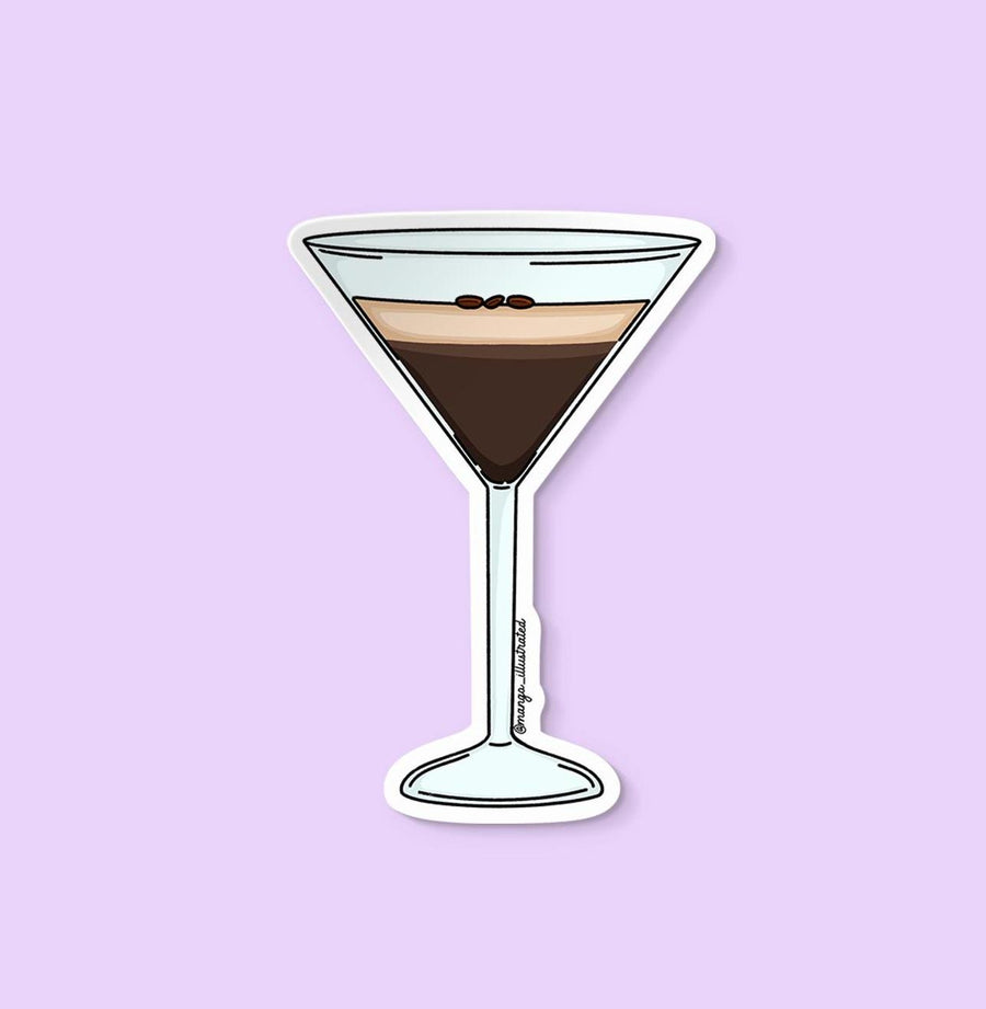 Espresso martini sticker - MangoIllustrated - Sticker