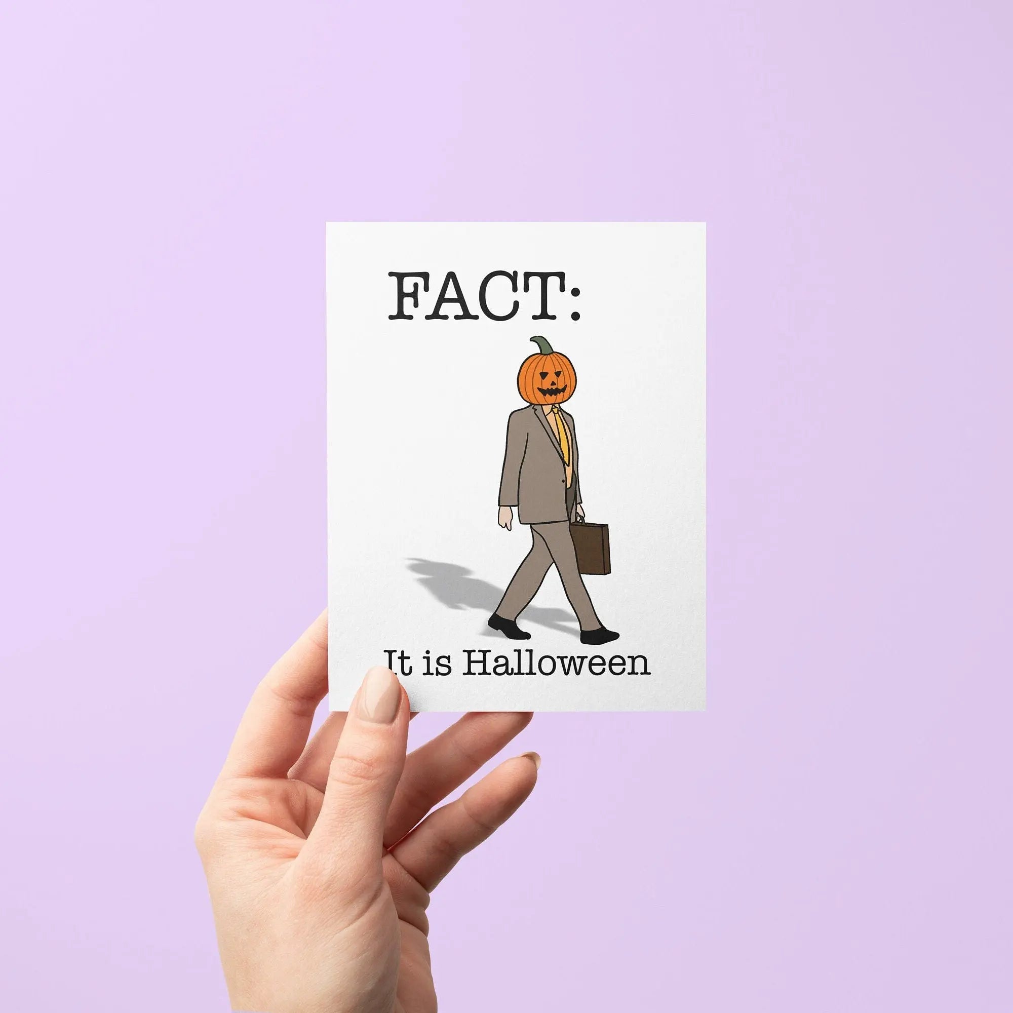 FACT it is Halloween card - MangoIllustrated - Greeting Cards