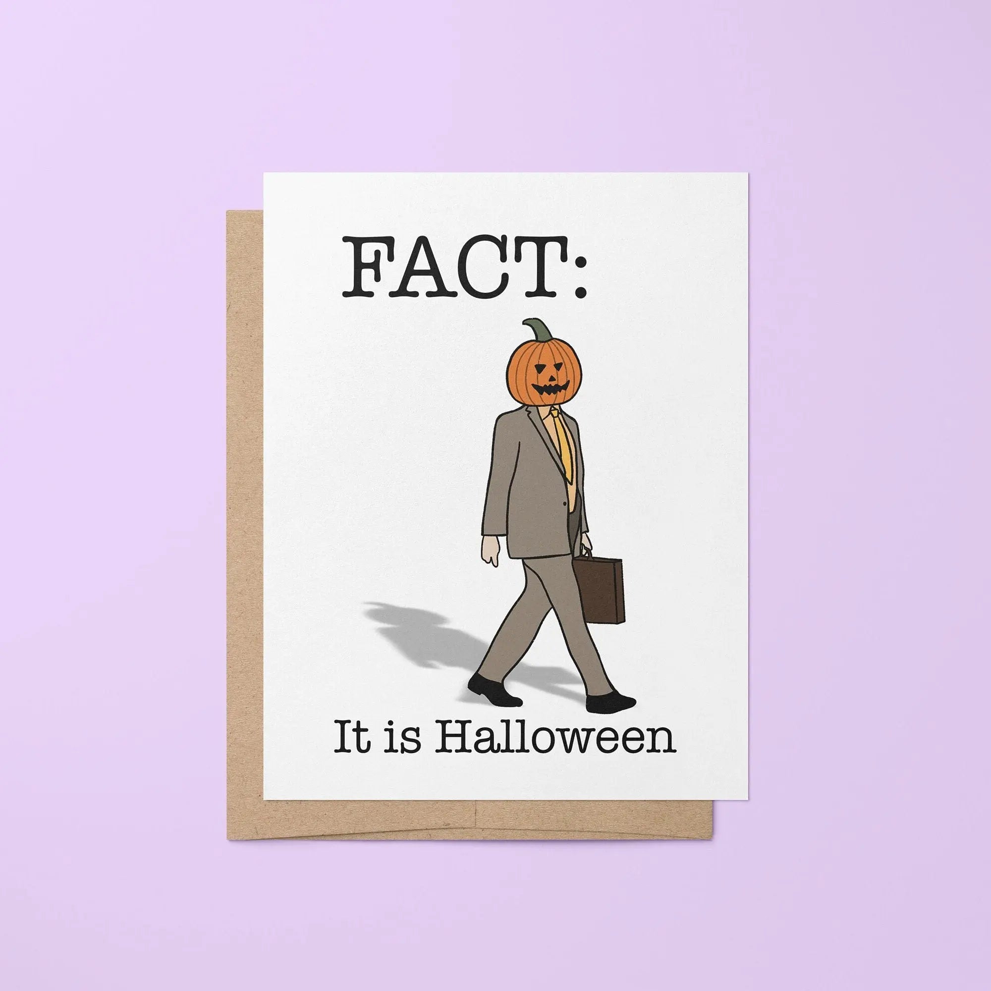 FACT it is Halloween card - MangoIllustrated - Greeting Cards