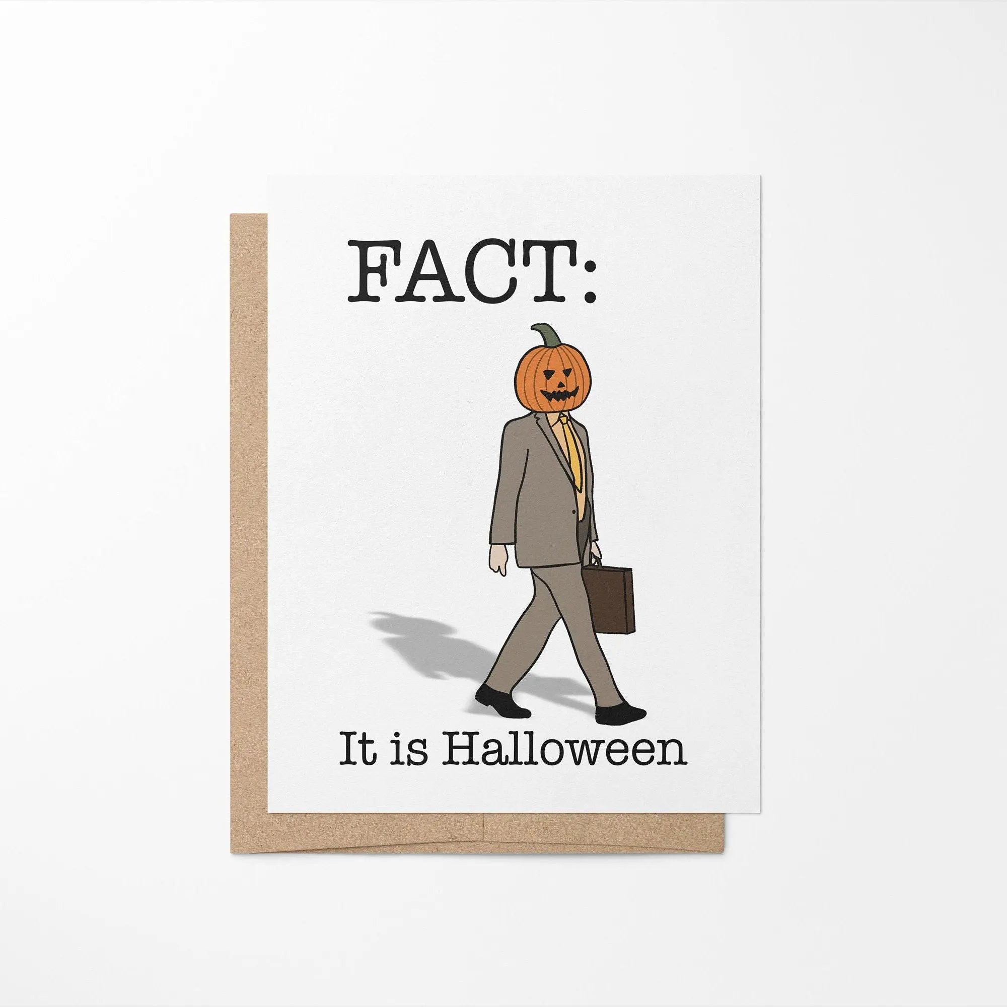 FACT it is Halloween card - MangoIllustrated - Greeting Cards