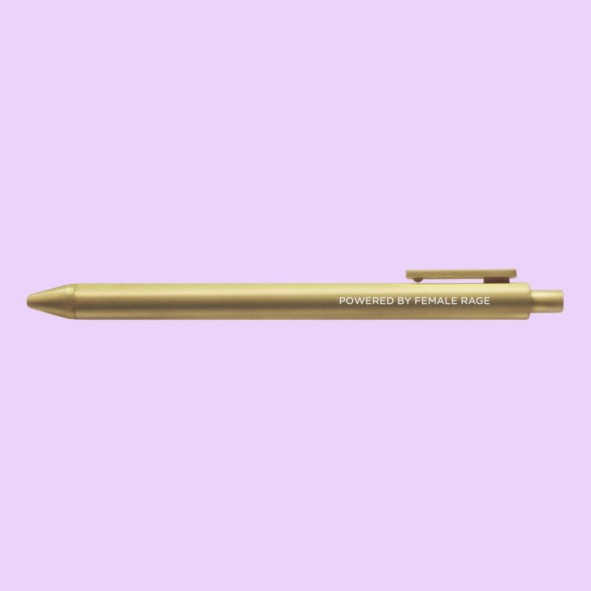 Feminist agenda jotter gel pen set - MangoIllustrated - Pens