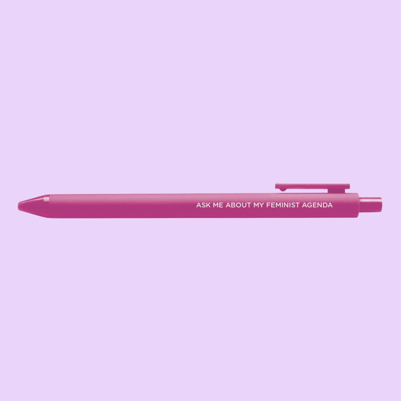 Feminist agenda jotter gel pen set - MangoIllustrated - Pens