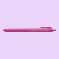 Feminist agenda jotter gel pen set - MangoIllustrated - Pens