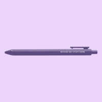 Feminist agenda jotter gel pen set - MangoIllustrated - Pens