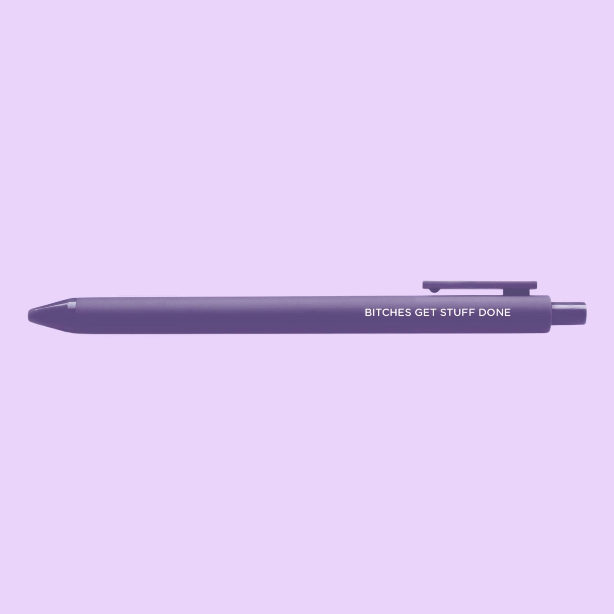 Feminist agenda jotter gel pen set - MangoIllustrated - Pens