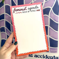 Feminist agenda notepad - MangoIllustrated - Notepad