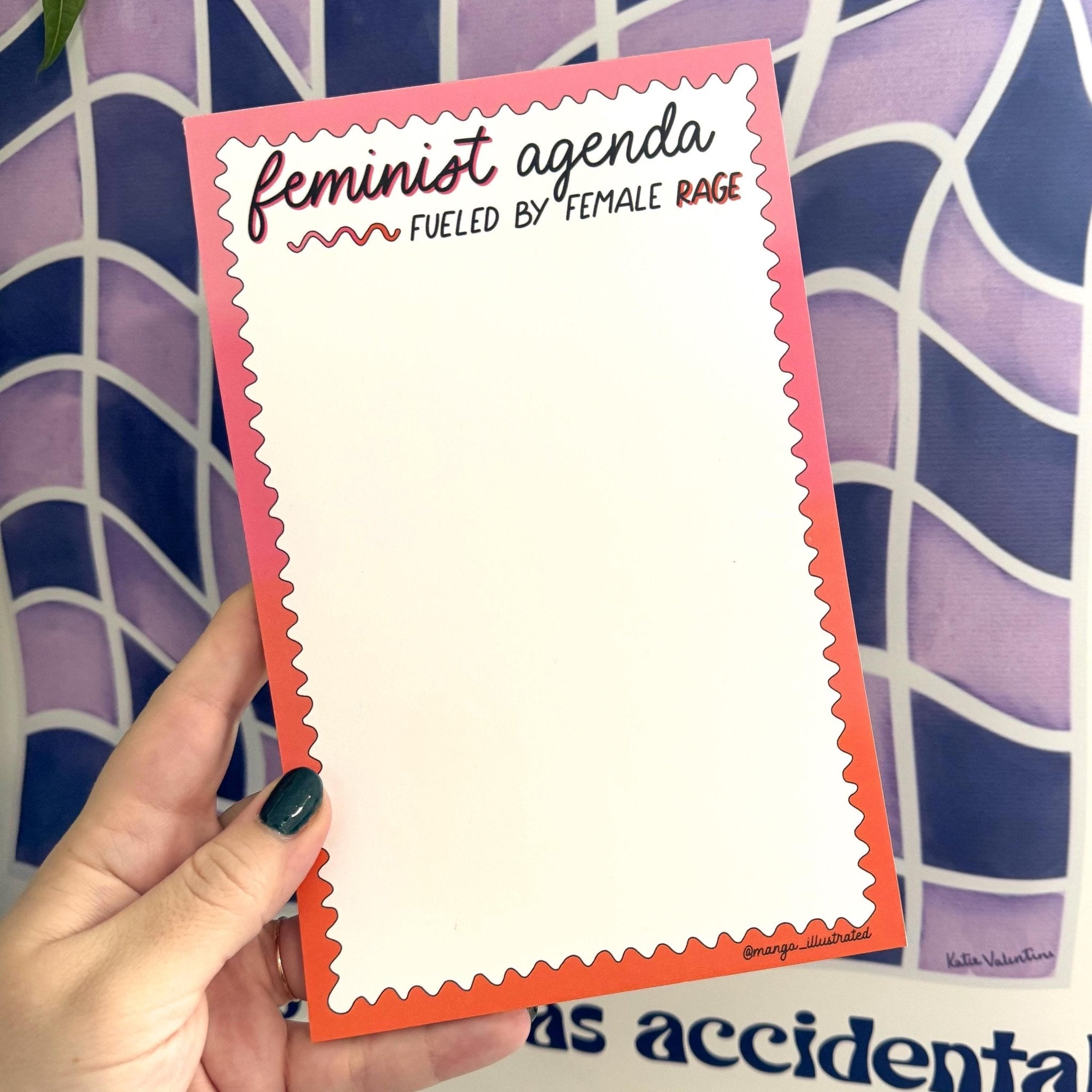 Feminist agenda notepad - MangoIllustrated - Notepad