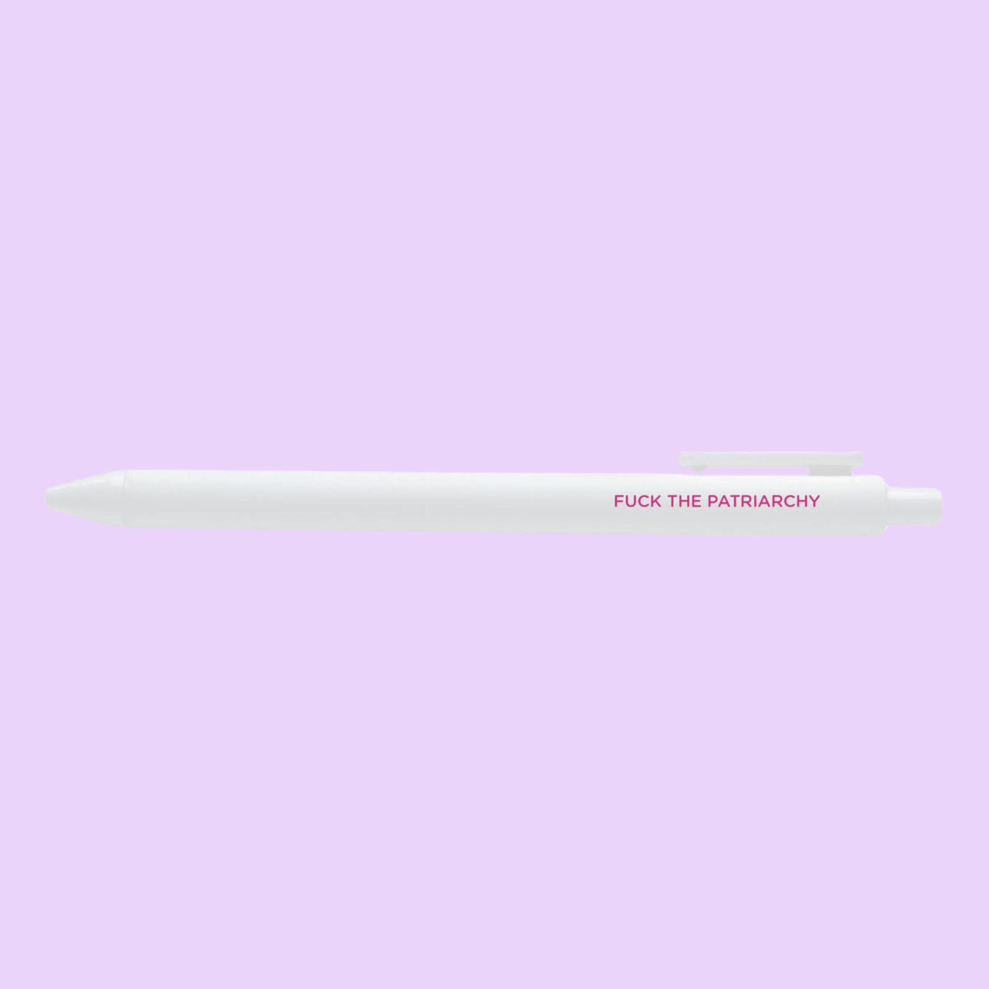 Fuck the patriarchy pen - MangoIllustrated - Pens