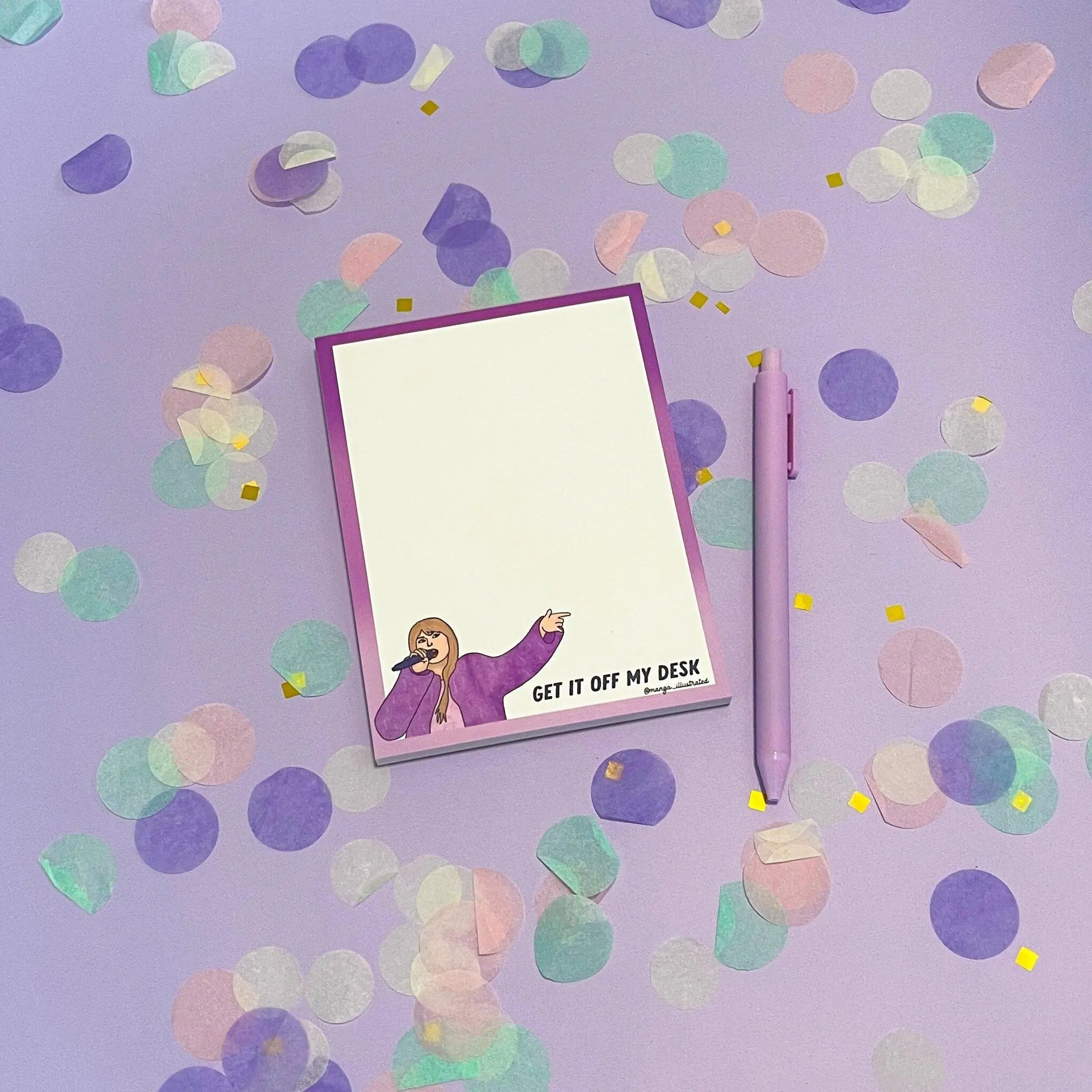 Get it off my desk notepad - MangoIllustrated - Notepad