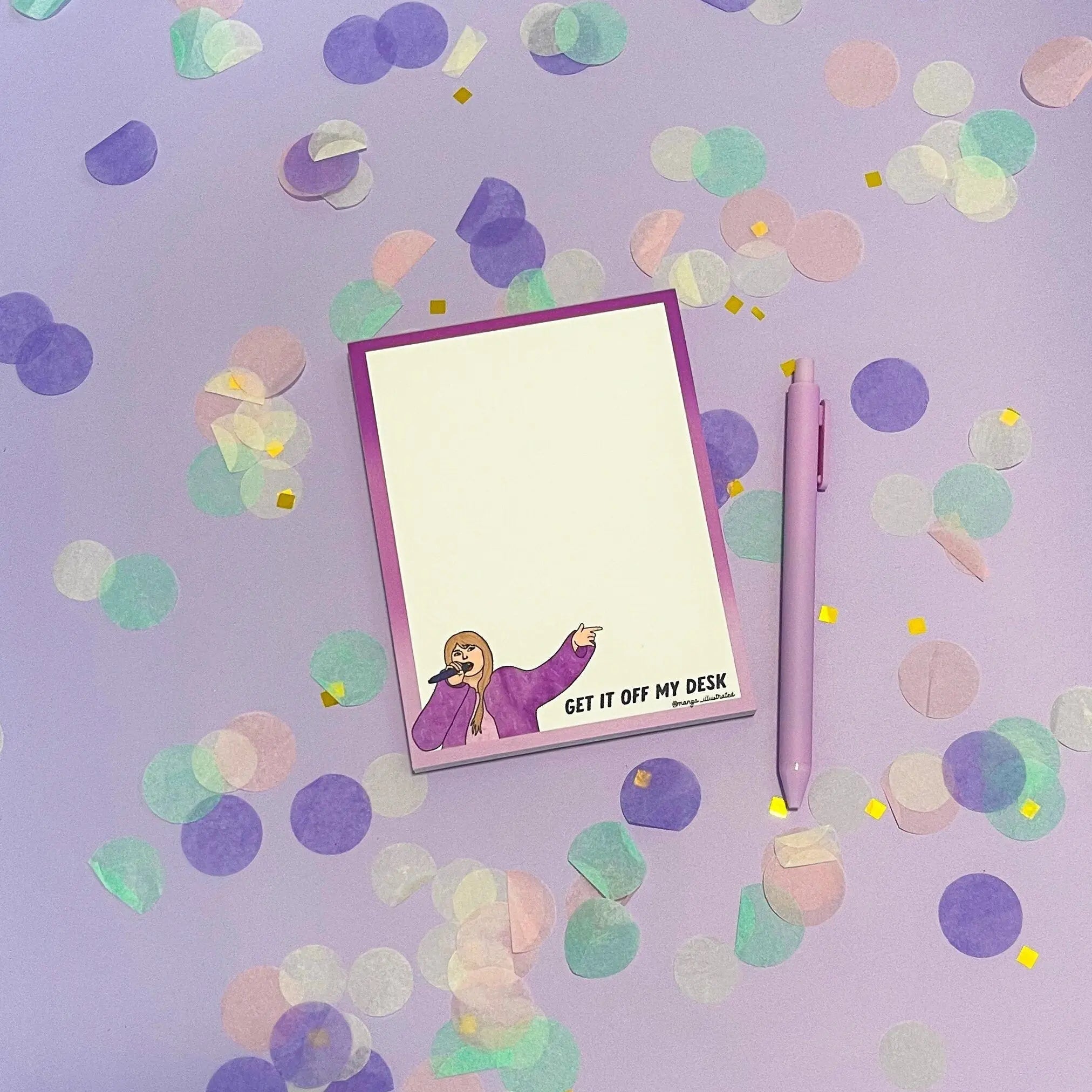 Get it off my desk notepad - MangoIllustrated - Notepad