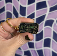 Getaway Car glitter enamel keychain - MangoIllustrated - Accessories