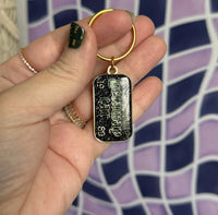 Getaway Car glitter enamel keychain - MangoIllustrated - Accessories