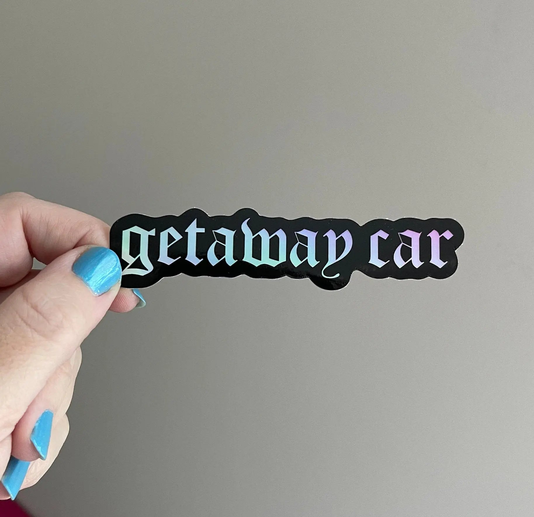 Getaway Car holographic sticker - MangoIllustrated - Sticker