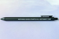 Getaway Car jotter gel pen - MangoIllustrated - Pens