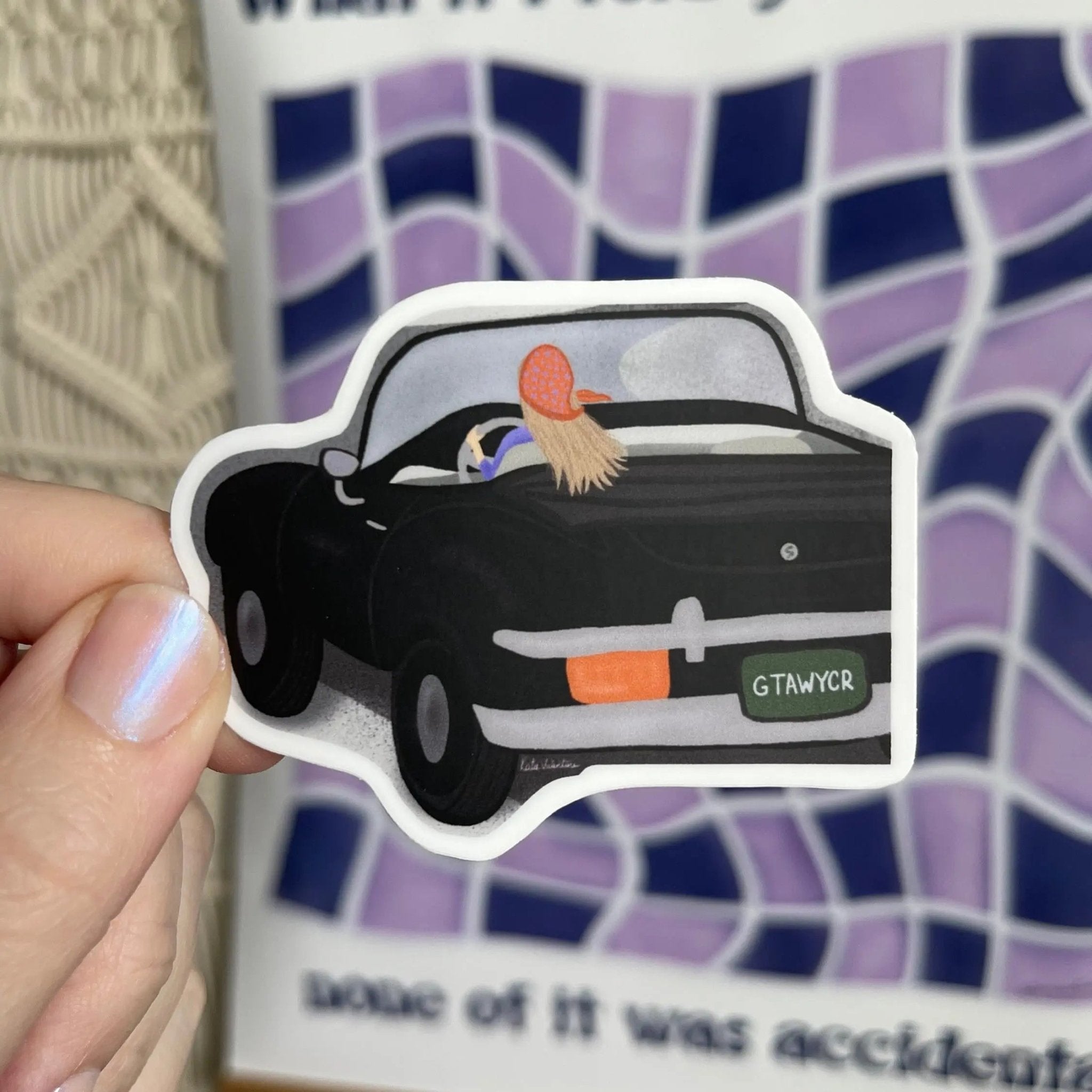 Getaway Car sticker - MangoIllustrated - Sticker