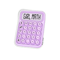 Girl math calculator sticker - MangoIllustrated - Sticker