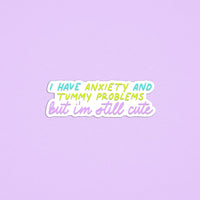 Girl problems sticker - MangoIllustrated - Sticker