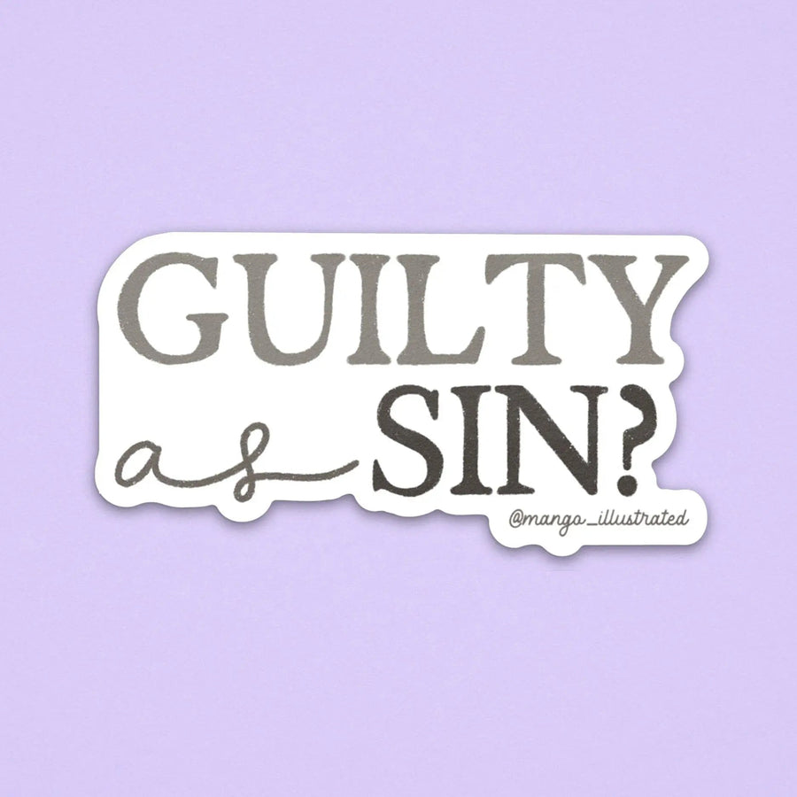 Guilty as sin? sticker - MangoIllustrated - Sticker