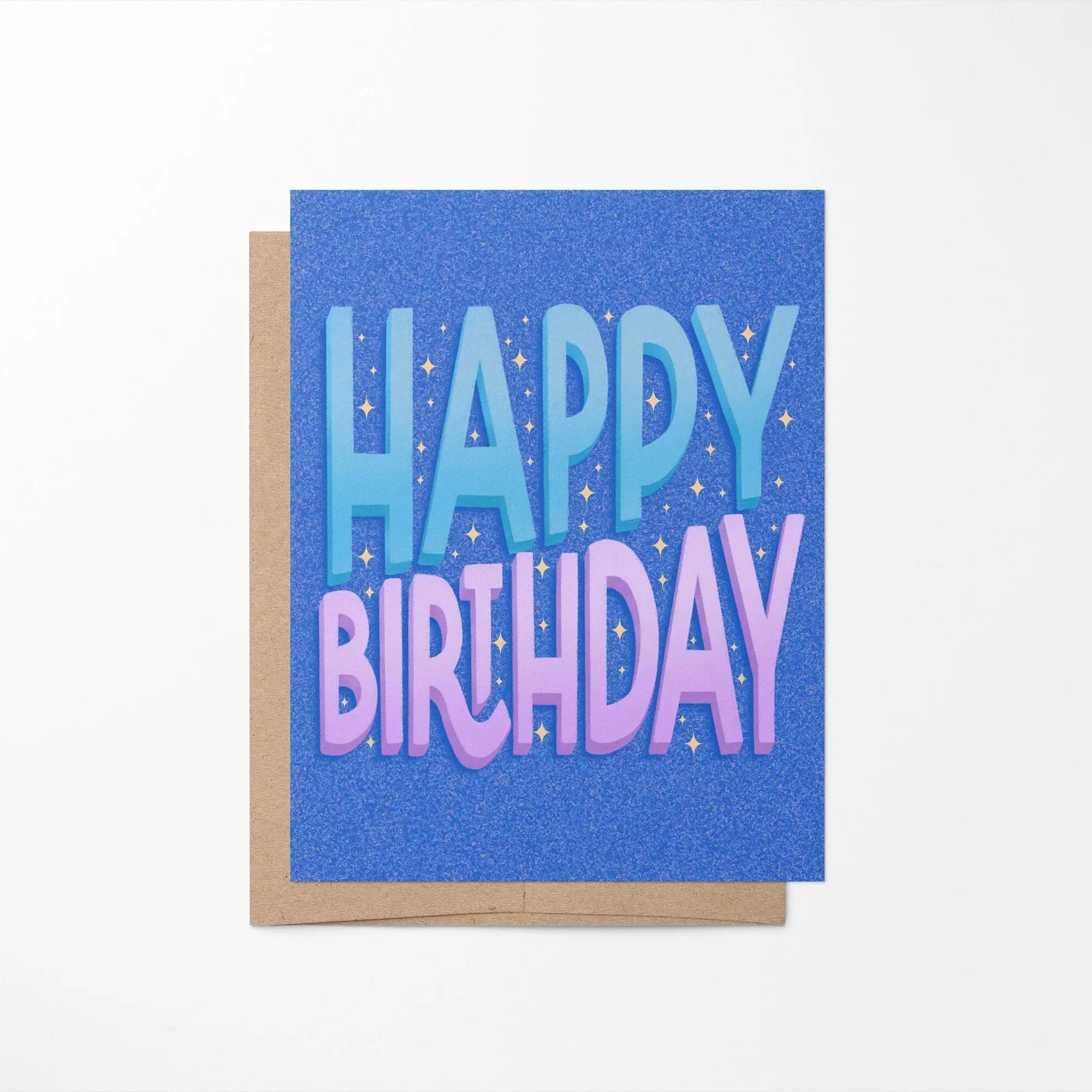 Happy Birthday card - Sparkles - MangoIllustrated - Greeting Cards