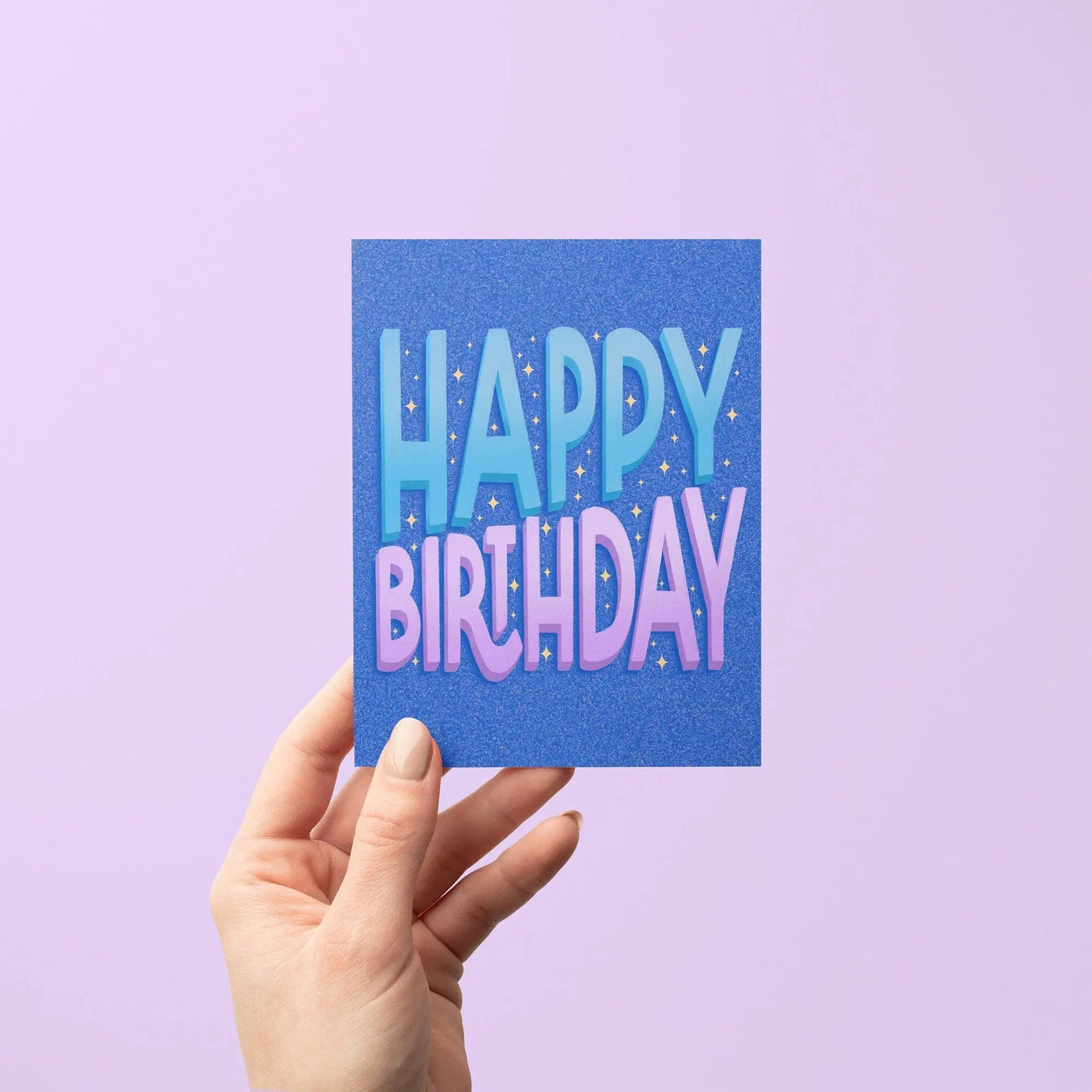 Happy Birthday card - Sparkles - MangoIllustrated - Greeting Cards