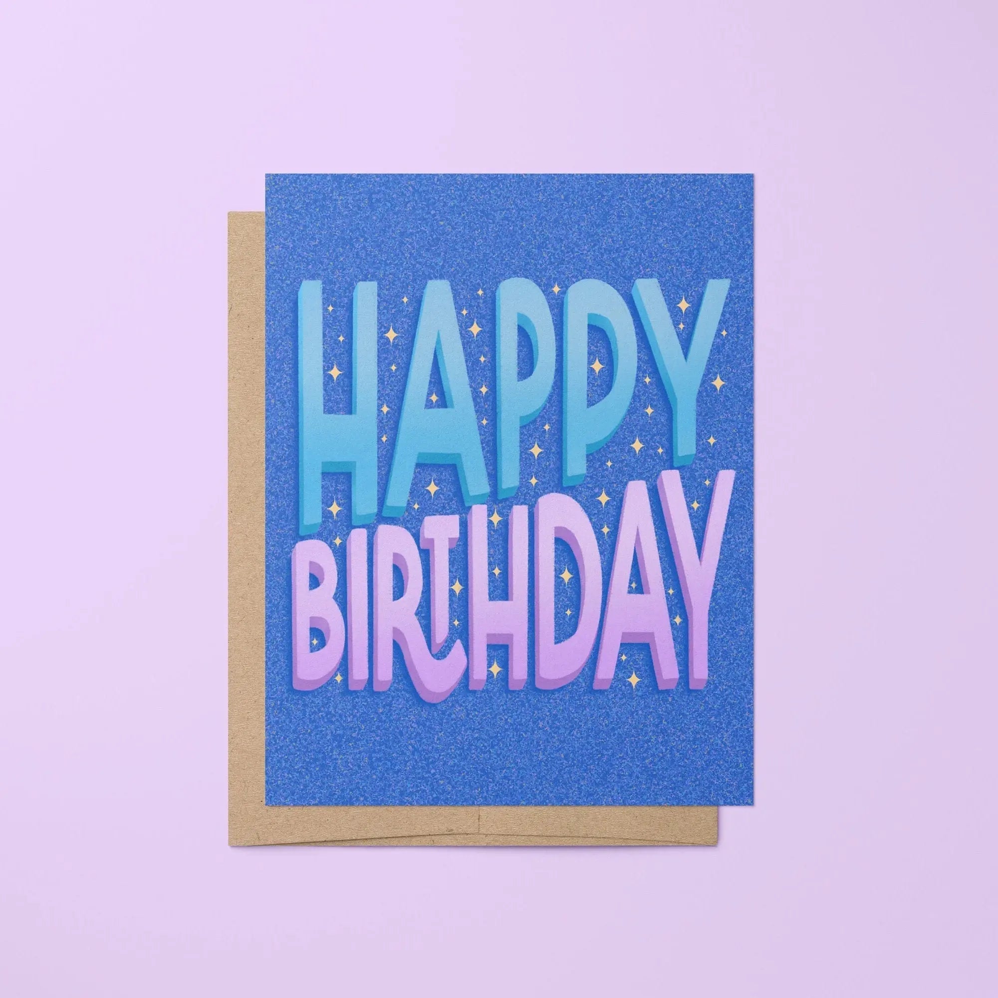 Happy Birthday card - Sparkles - MangoIllustrated - Greeting Cards