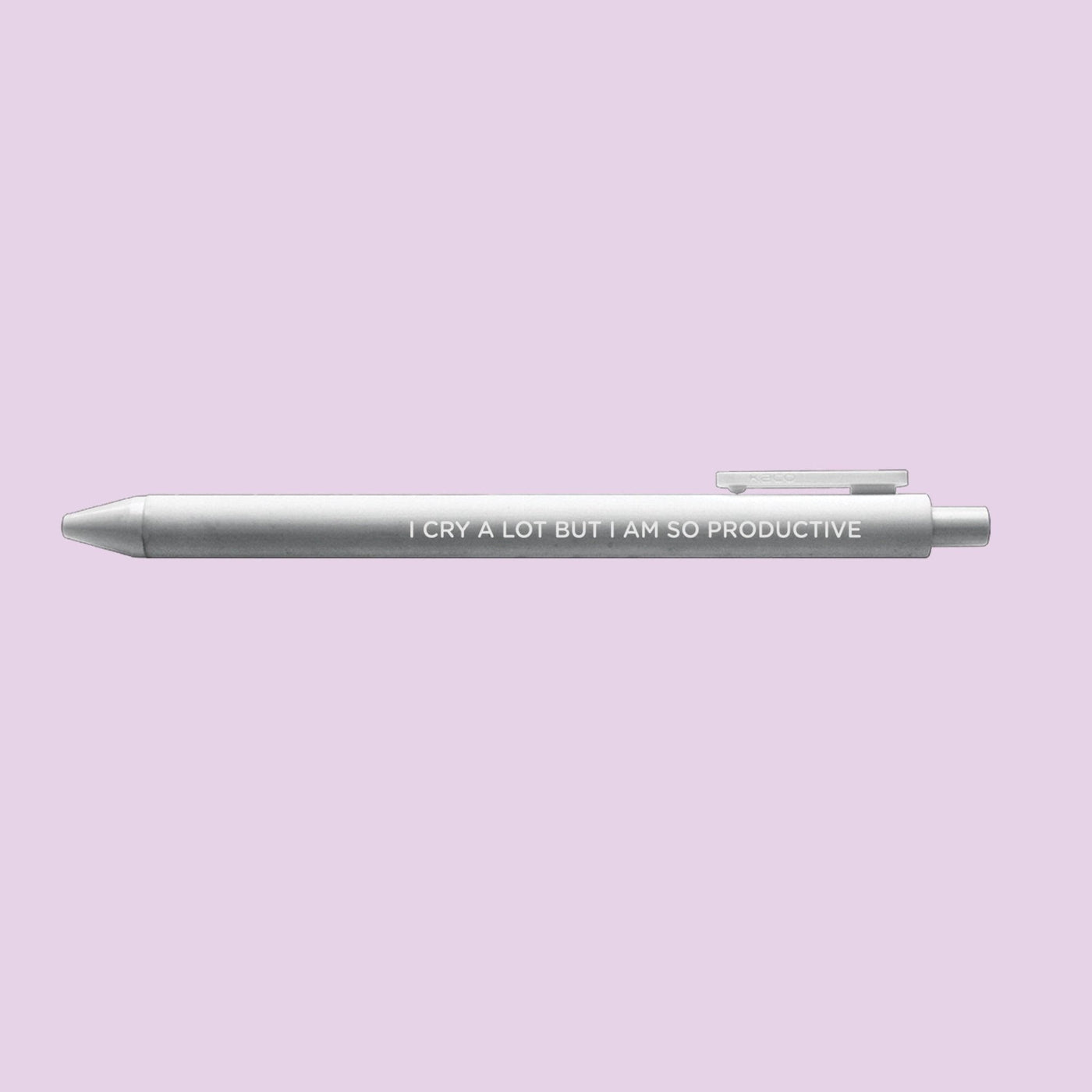 I cry a lot but I am so productive jotter pen - MangoIllustrated - Pens