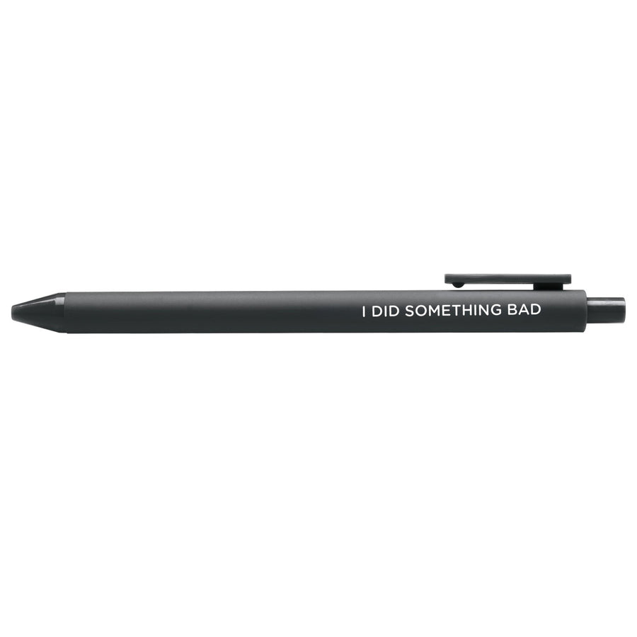 I Did Something Bad jotter gel pen - MangoIllustrated - Pens