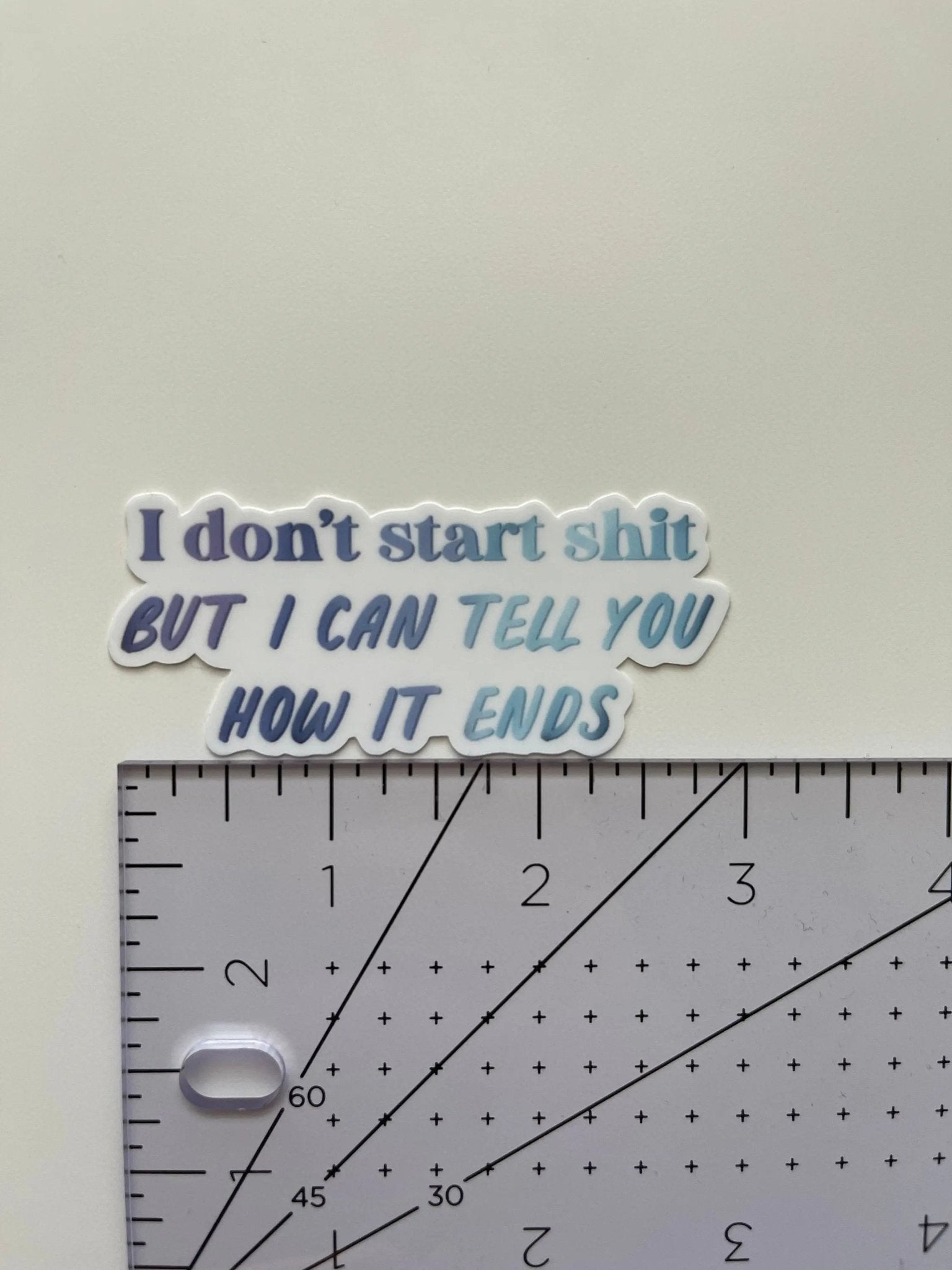 I don’t start shit but I can tell you how it ends sticker - MangoIllustrated - Sticker