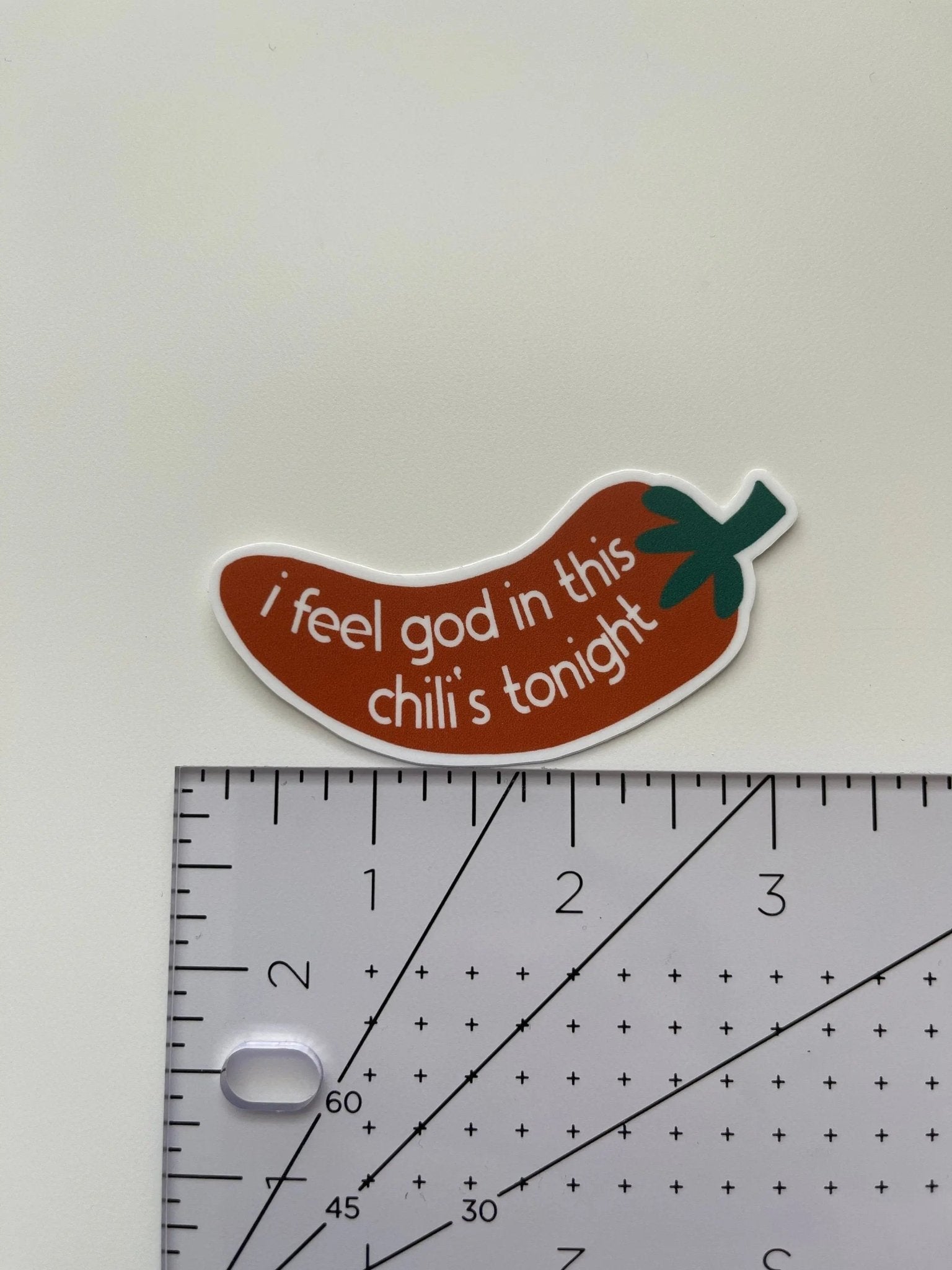 I Feel God In This Chili’s sticker - MangoIllustrated - Sticker