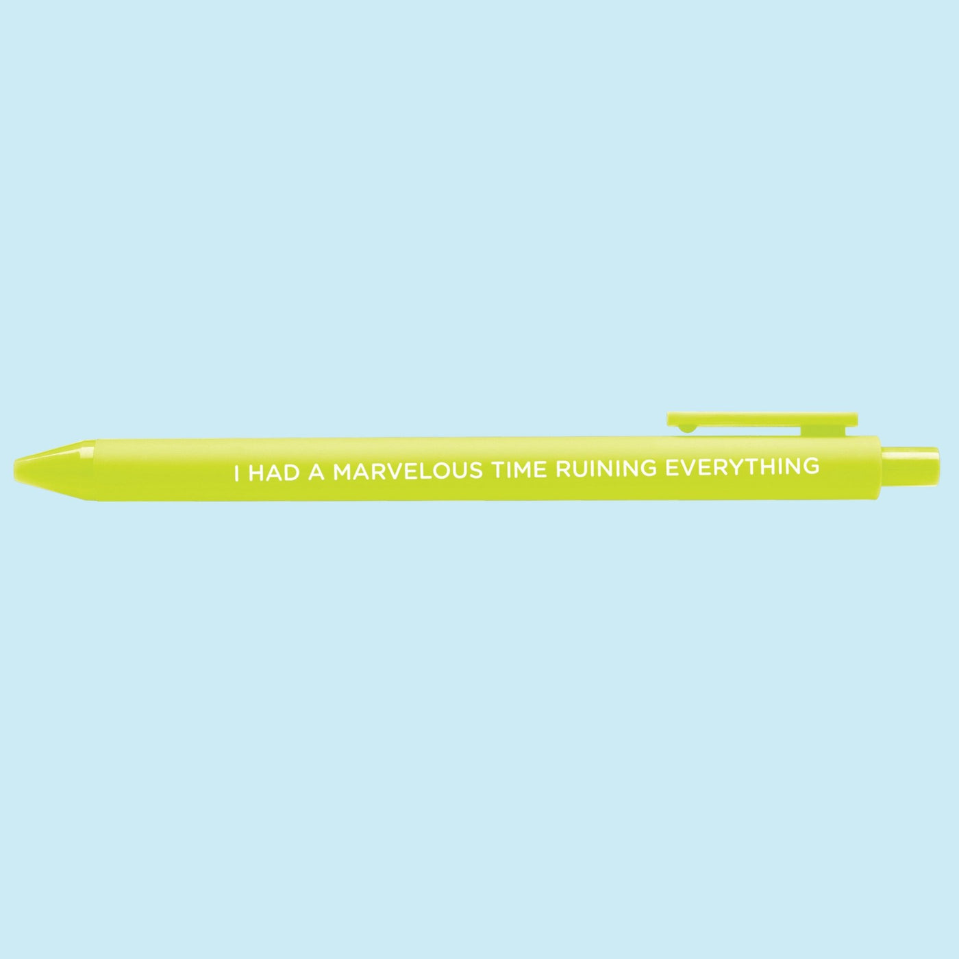 I had a marvelous time ruining everything jotter gel pen - MangoIllustrated - Pens