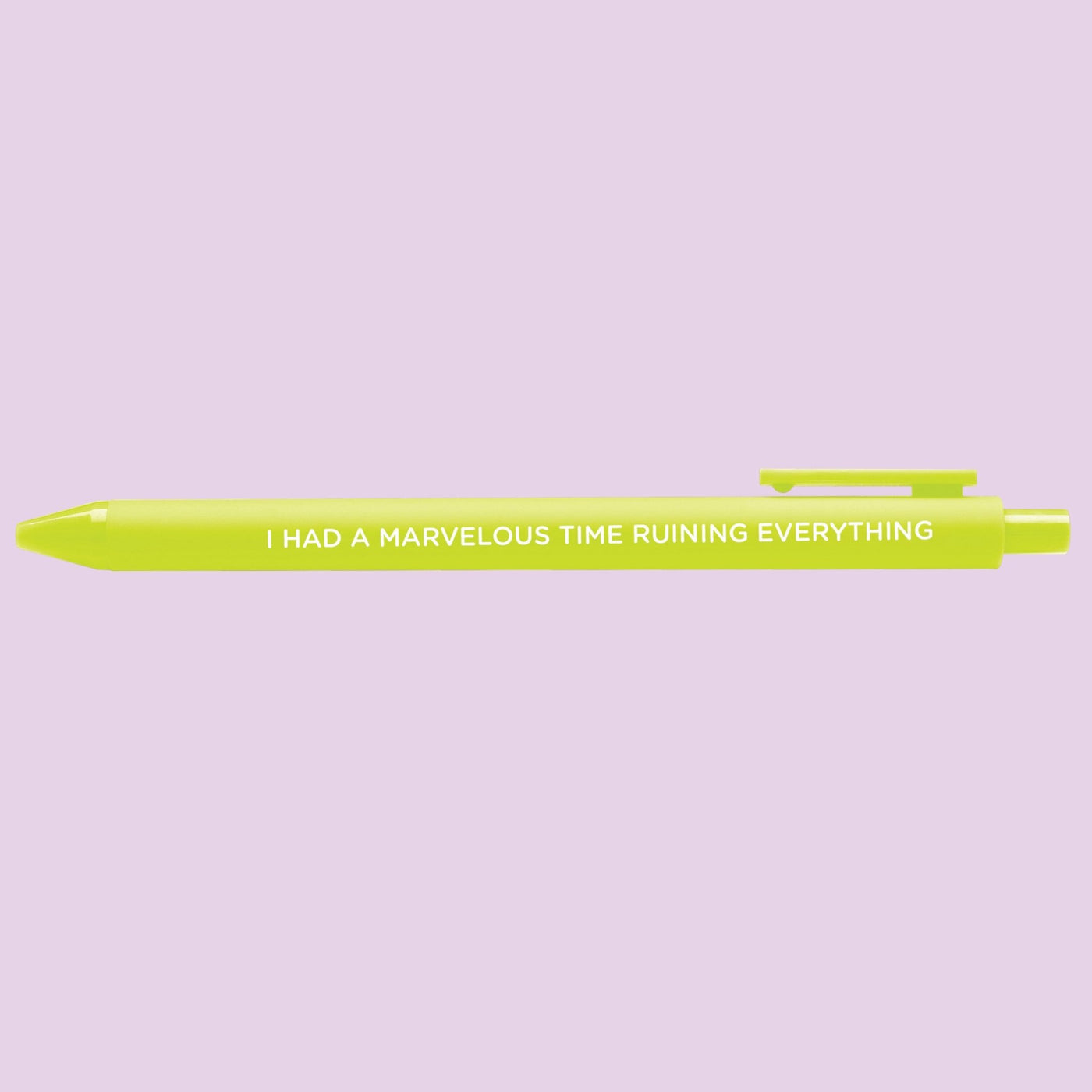 I had a marvelous time ruining everything jotter gel pen - MangoIllustrated - Pens