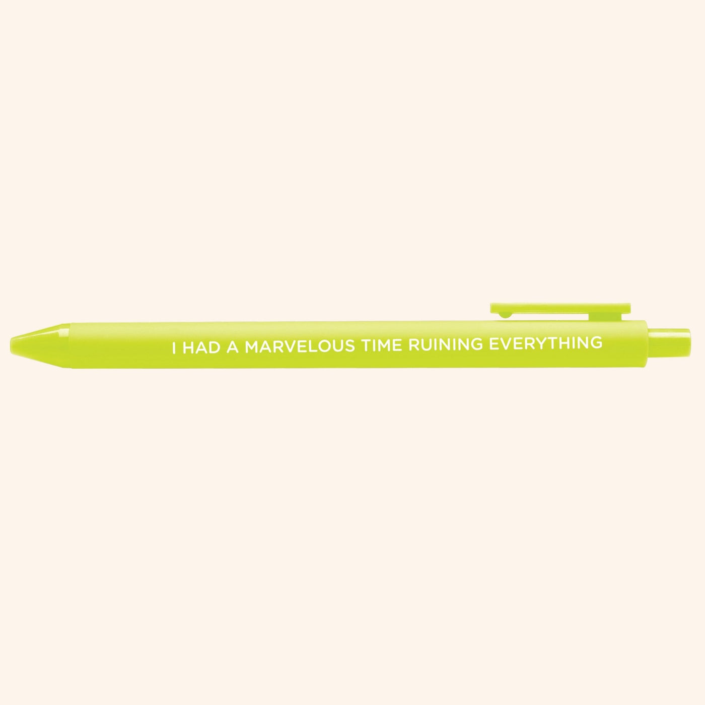 I had a marvelous time ruining everything jotter gel pen - MangoIllustrated - Pens