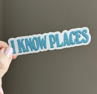 I Know Places sticker - MangoIllustrated - Sticker