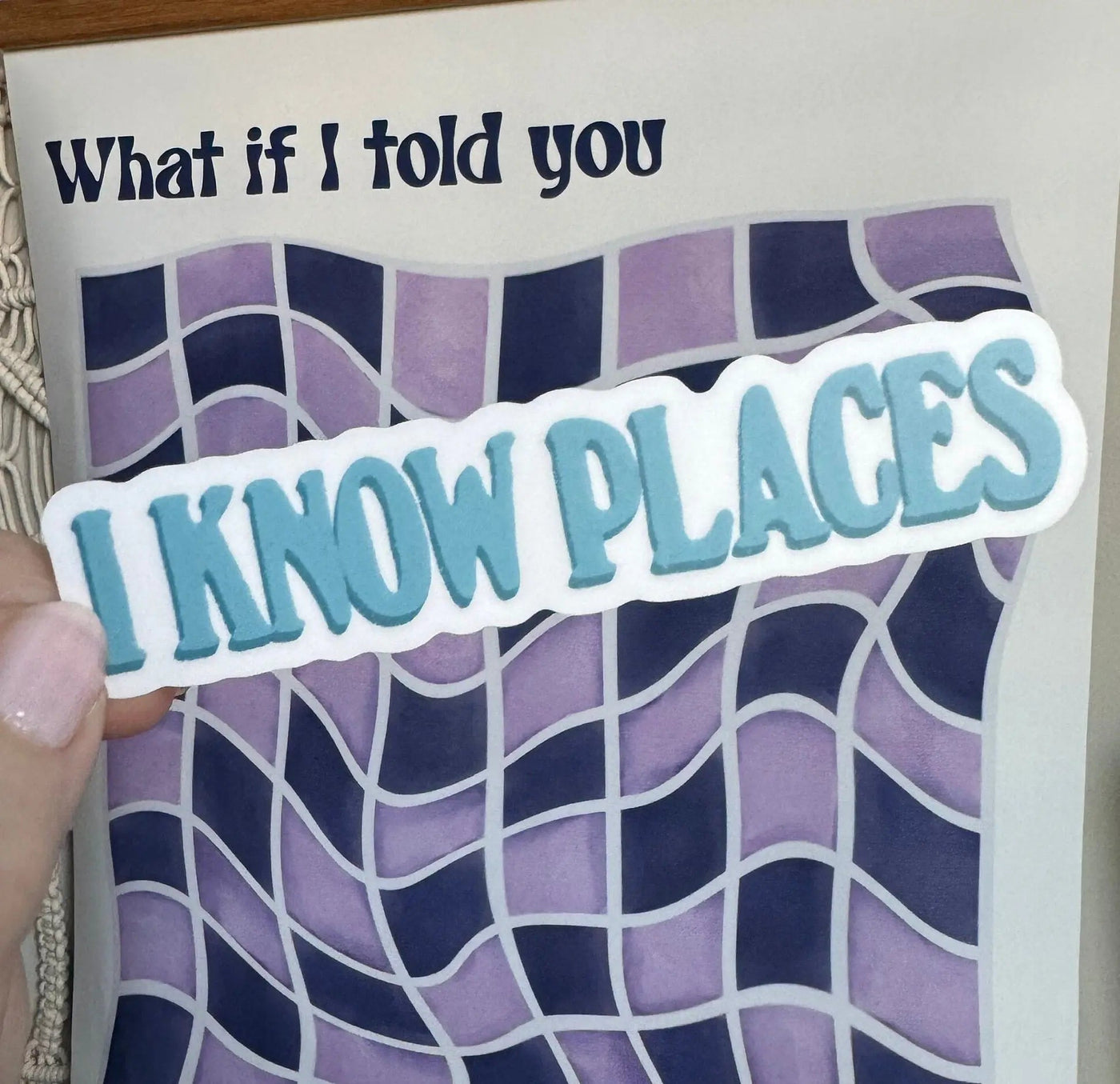 I Know Places sticker - MangoIllustrated - Sticker