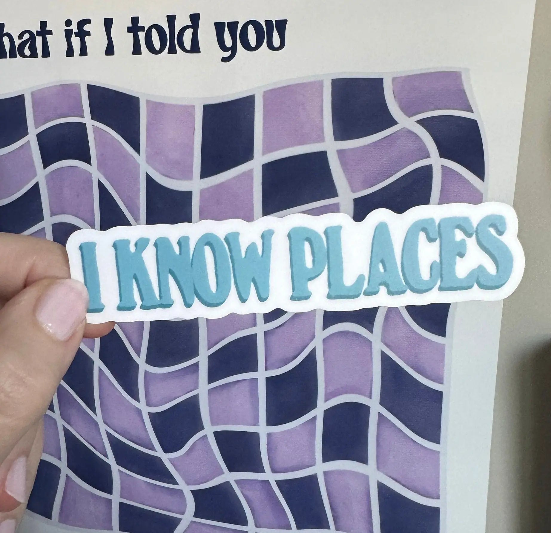 I Know Places sticker - MangoIllustrated - Sticker