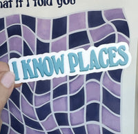 I Know Places sticker - MangoIllustrated - Sticker